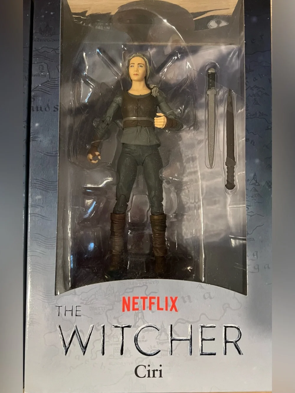McFarland Toys The Witcher Set of 3 Figures, Geralt, Ciri, Jaskier, 2022